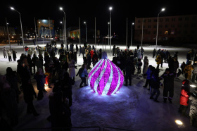 Жители Чукотки первыми в России встретили Новый 2026 год  