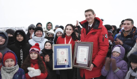 Олимпийская чемпионка Алина Загитова установила рекорд России        на Чукотке