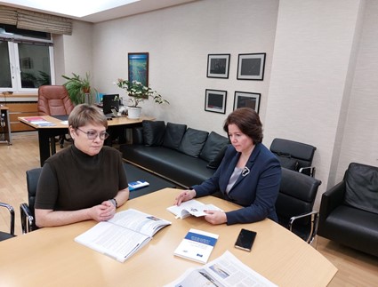 Рабочая встреча сотрудников аппарата Уполномоченного по правам человека в Чукотском автономном округе с сенатором Совета Федерации Анастасией Жуковой