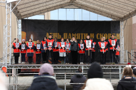 Патриотические акции и митинги проходят на Чукотке в День памяти и скорби