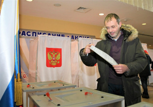 Губернатор Чукотки Роман Копин принял участие в выборах Президента Российской Федерации